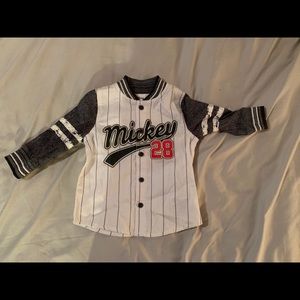 Disney Mickey Mouse baseball like jersey
